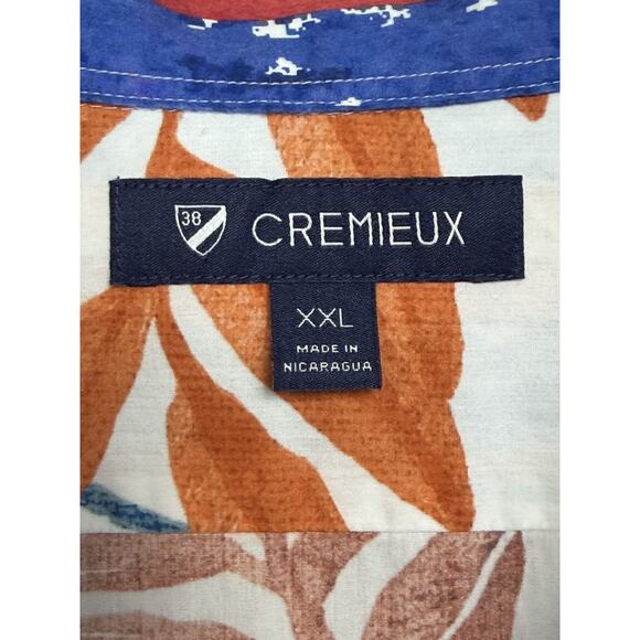 Cremieux Men's Short Sleeve Shirt Sz 2XL Button Up Colorful Preppy Tropical - Picture 4 of 10